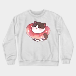 Donut cat Crewneck Sweatshirt